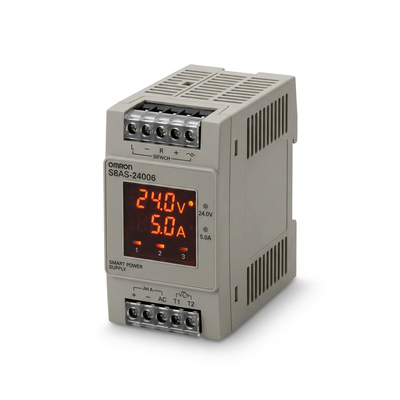 Omron S8AS-24006 24VDC Smart Power Supply with 6-CH Breaker