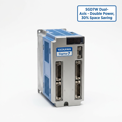 Yaskawa SGD7W Sigma-7 Dual-Axis Servo Drive | Space-Saving