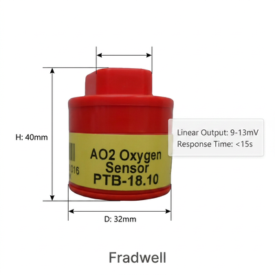 AO2 PTB-18.10 Oxygen Sensor for Medical & Emission Analyzers