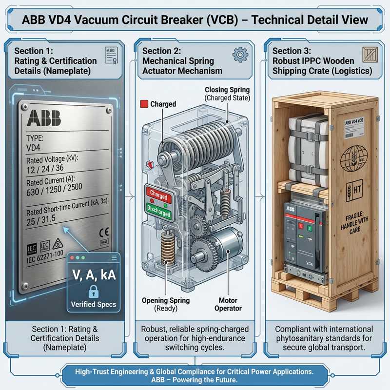 ABB VD4 & VM1 Vacuum Circuit Breakers | Original MV VCB New