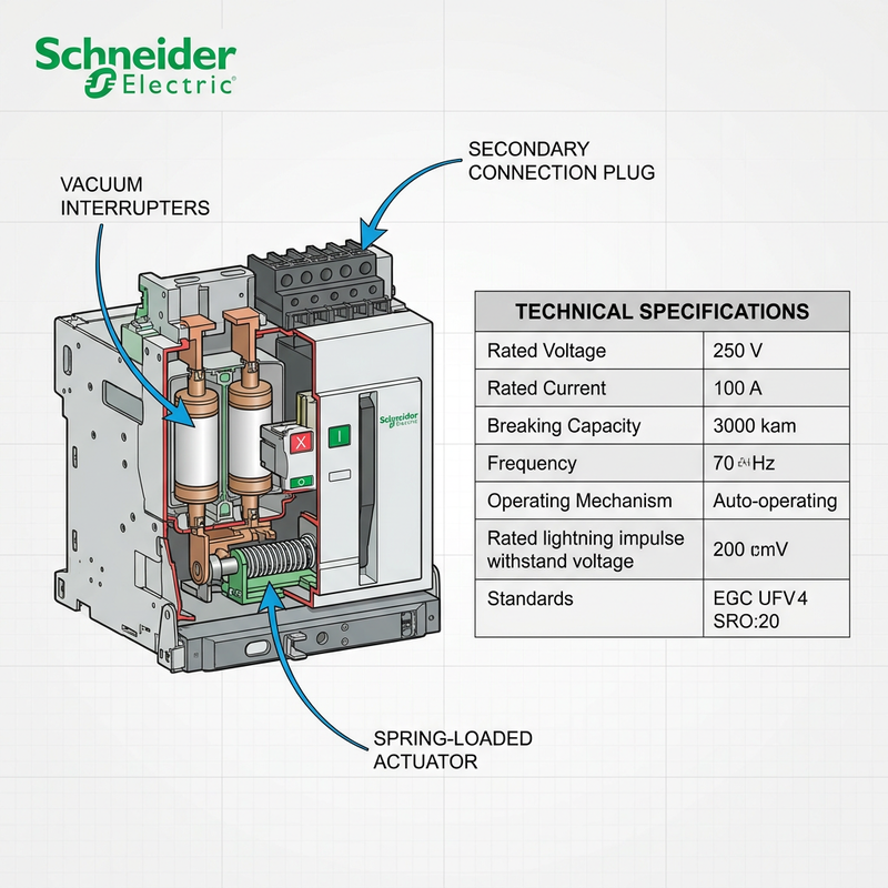 Schneider HVX Vacuum Circuit Breaker | 12-36kV Original VCB