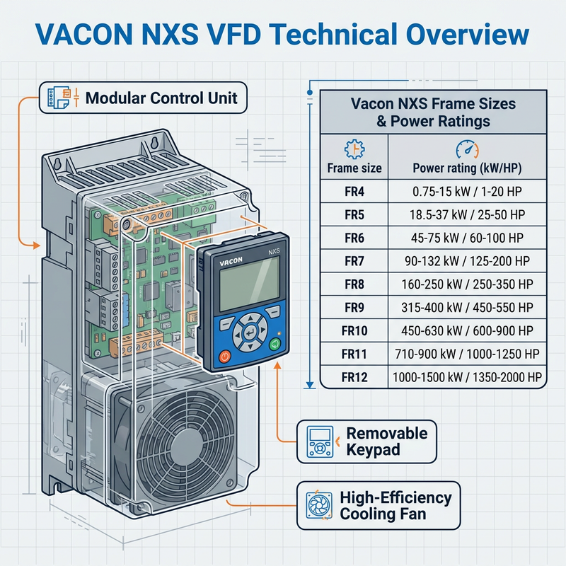 Vacon NXS Series VFD | High Performance Industrial Inverter