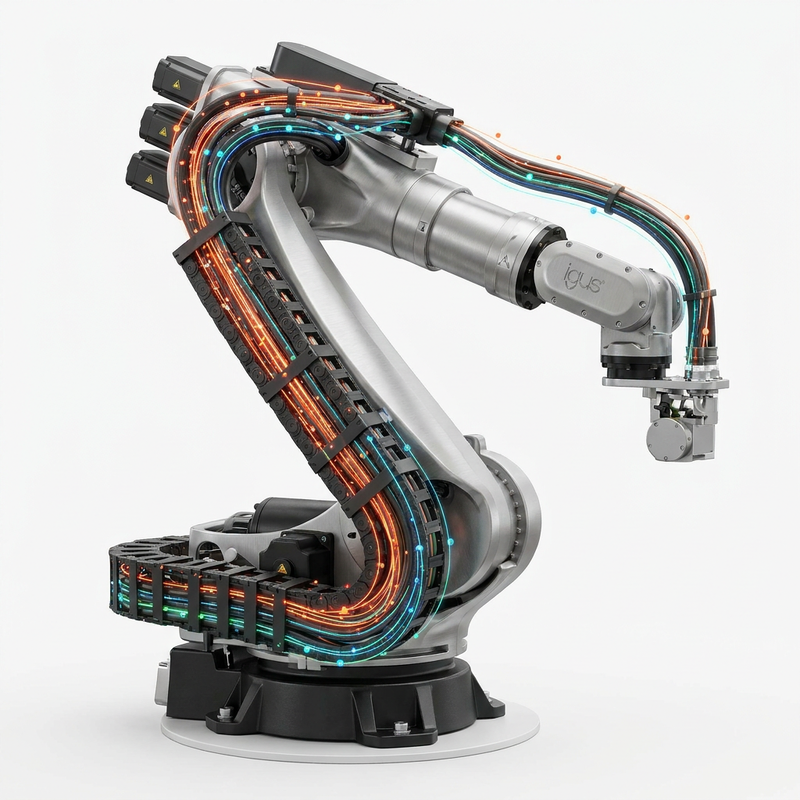 Original Igus High-Flex Cable & triflex R 3D Energy Chain - Robot Dress Packs