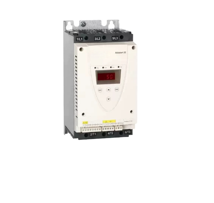 Schneider ATS22 General-Purpose Soft Starter, 3-Phase Industrial Motor Controller for Standard Load Fan & Pump Protection