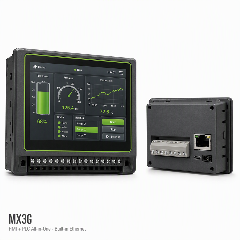 Coolmay MX3G HMI PLC All in One 4.3 7 inch Mini Controller